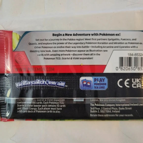 11 Packs Pokemon Scarlet and Violet Cards Factory Sealed Plus 2 Keychains - Picture 6 of 8